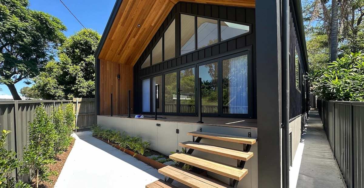 Modern home built by GridBuilt